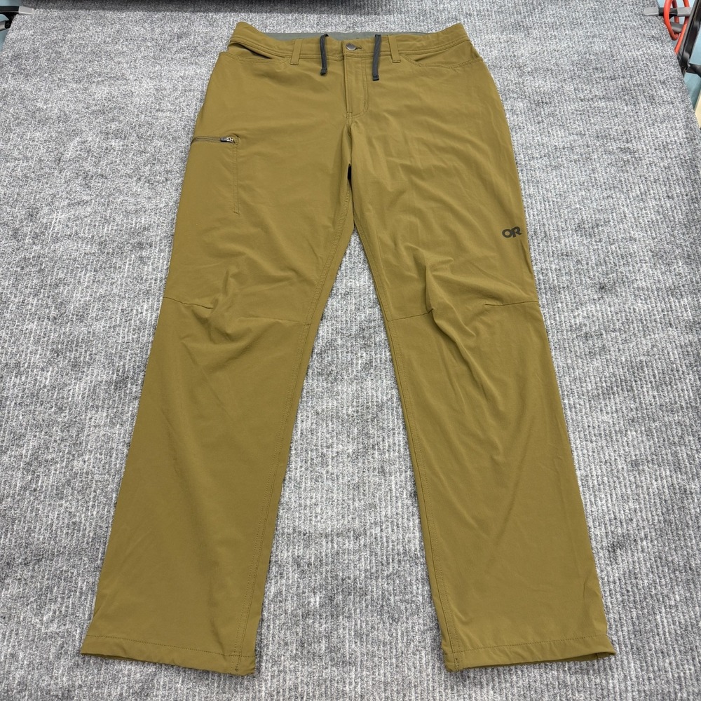 Outdoor Research Ferrosi Pants Men 34x31 Olive Green Stretch Hiking Gorp Outdoor